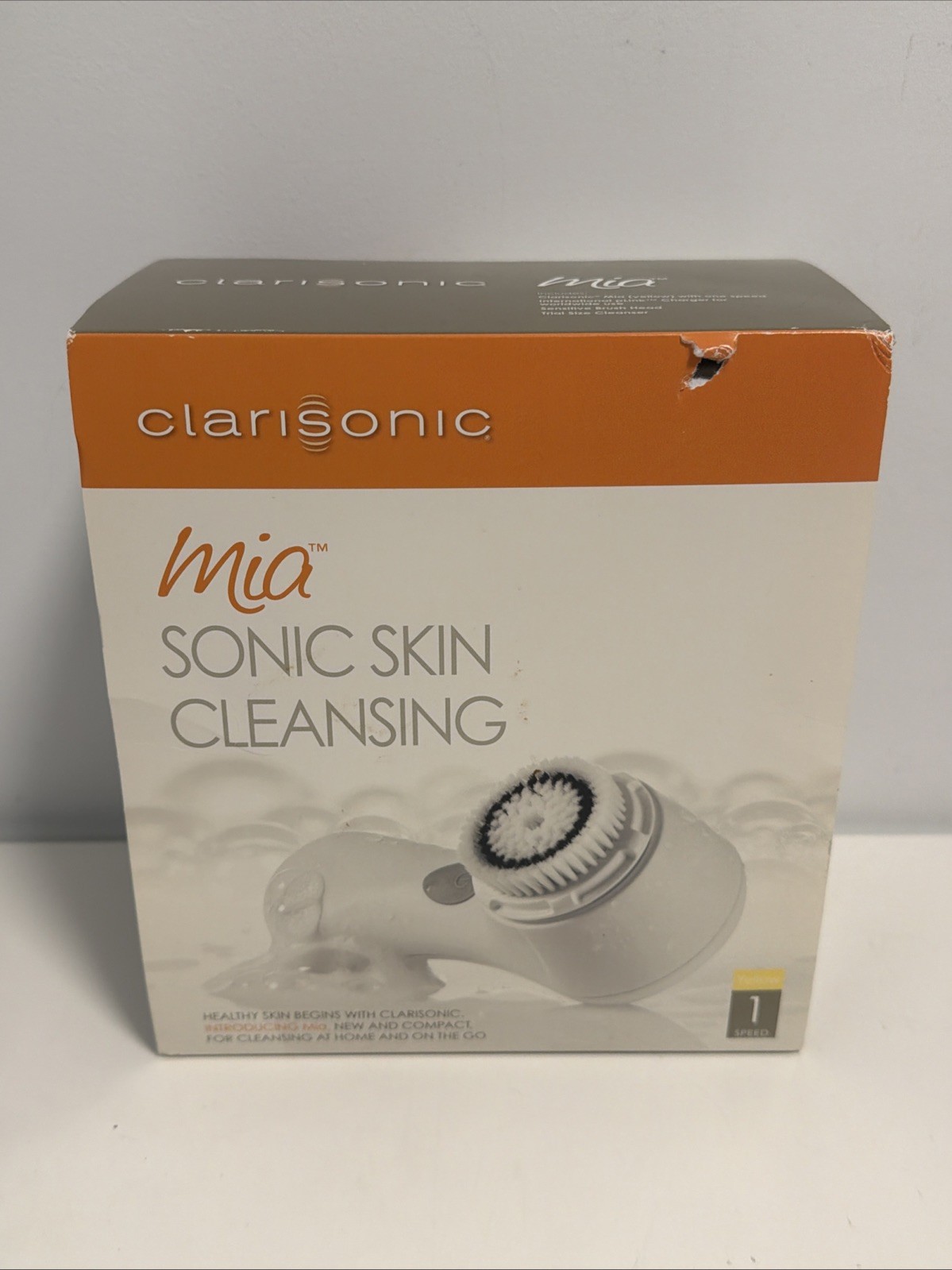 Clairsonic Mia Sonic Facial Face Cleaning System 1-Speed Yellow - NEW