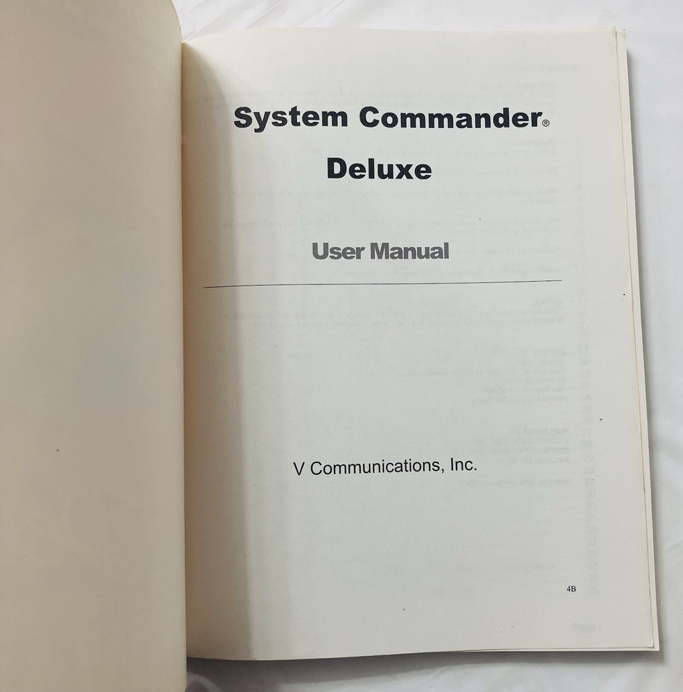 System Commander Deluxe User Manual VCOM Partitioning Guide Windows Linux (1998)