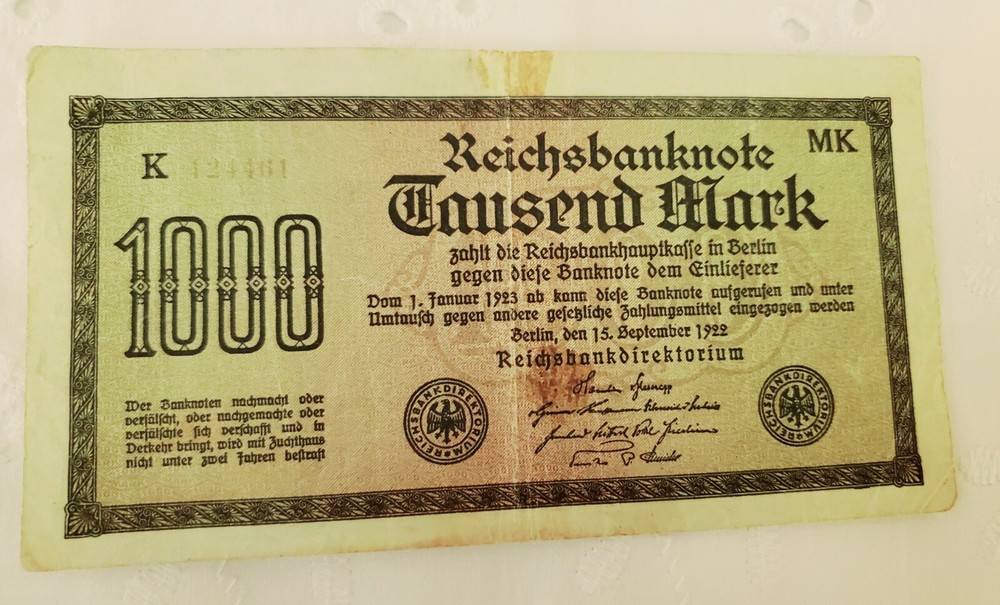 Germany banknote