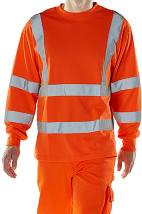 ANSI High Visibility Reflective Long Sleeve Safety Work T-Shirt