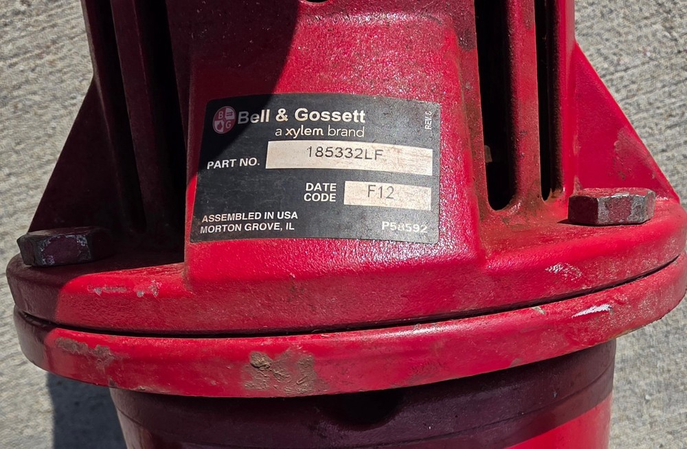 Bell & Gossett 3/4hp Commercial Circulating Pump