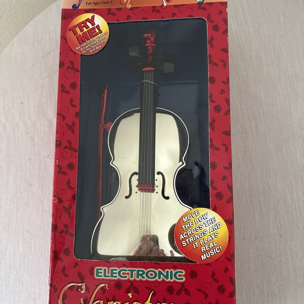 ELECTRONIC CHRISTMAS VIOLIN Tested Does Not Come With Batteries