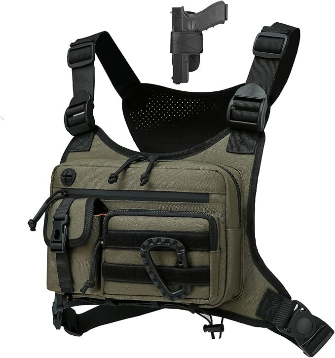 Multifunctional Adjustable Vest Waterproof Chest Bag