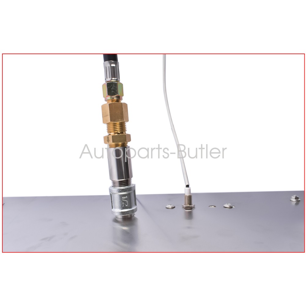 Rectangular Fire Pit Burner Kit Drop-in Propane Gas Burner w/Spark Ignition&Hose