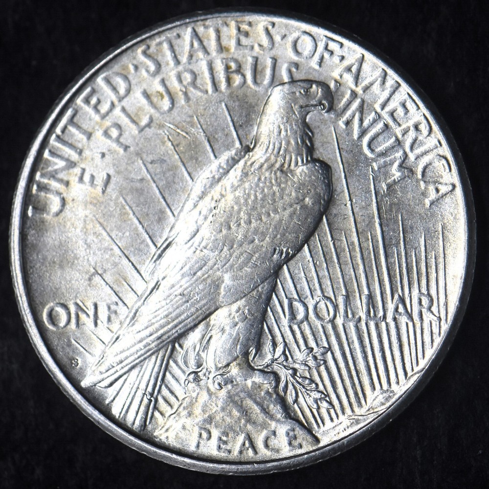 1925-S "High Grade" Peace Silver Dollar $1- COINGIANTS -