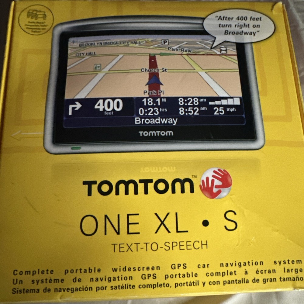 TomTom One XL S GPS Text To Speech Navigation System