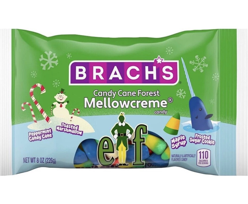 2 PACK- Brach's Holiday Elf MELLOWCREME Candy, 8oz per package see description