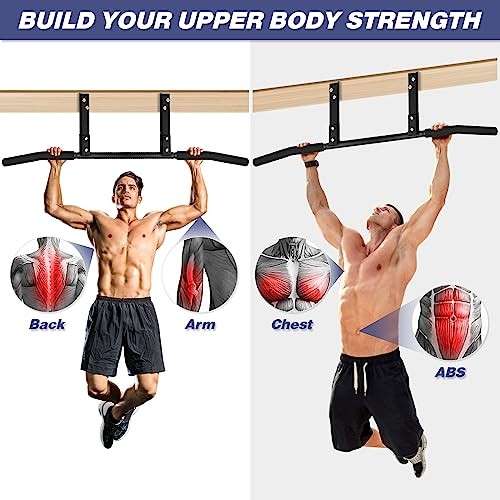 Pull Up Bar, Chin Up Bars Ceiling Mount, Workout A.Joist Mounted Pull Up Bar