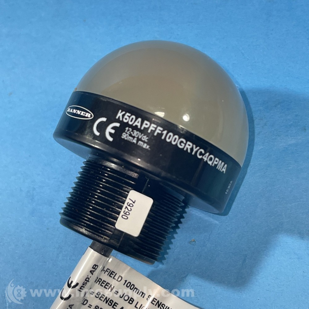Banner Engineering Corp. K50APFF100GRYC4QPMA Pushbutton FNIP