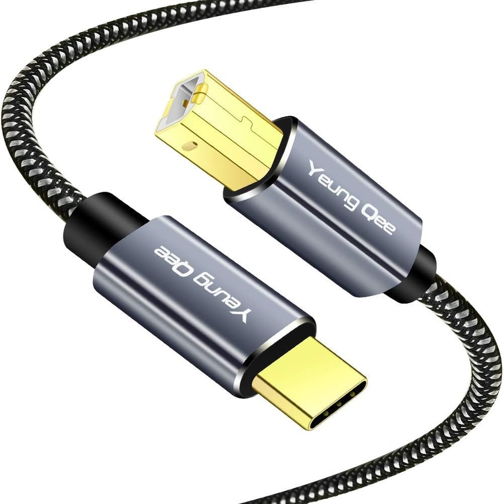 USB C Printer Cable 20 ft, Type C to 2.0 B 20 Black