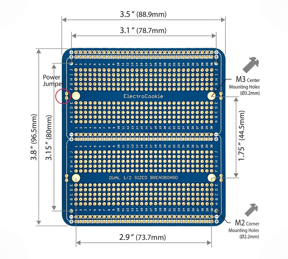 Large PCB Prototype Board Kit Solderable Breadboards for Electronics Projects...