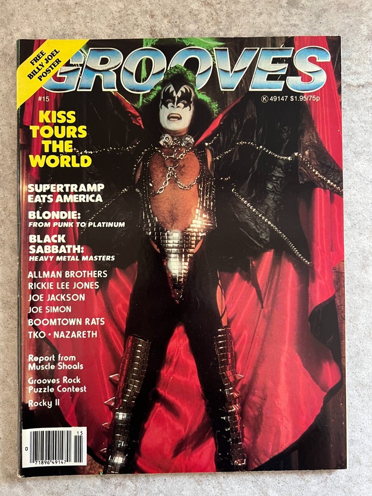 KISS Grooves Magazine Issue #15, “Kiss Tours the World” GENE SIMMONS
