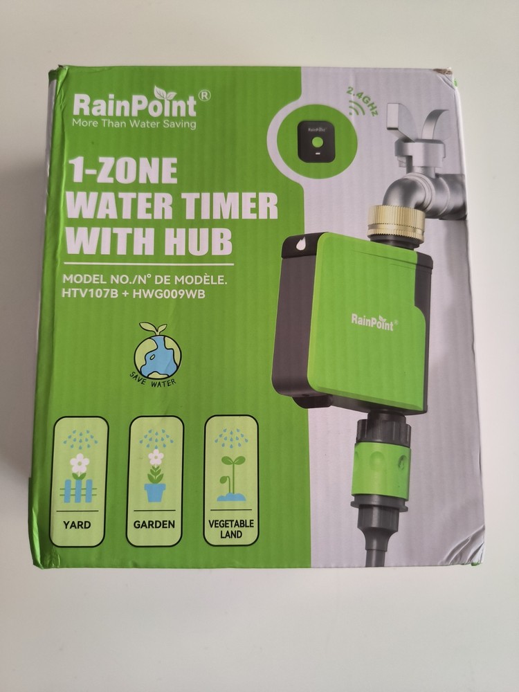 RAINPOINT WiFi Hose Timer, Brass Inlet Smart Sprinkler Timer for Watering