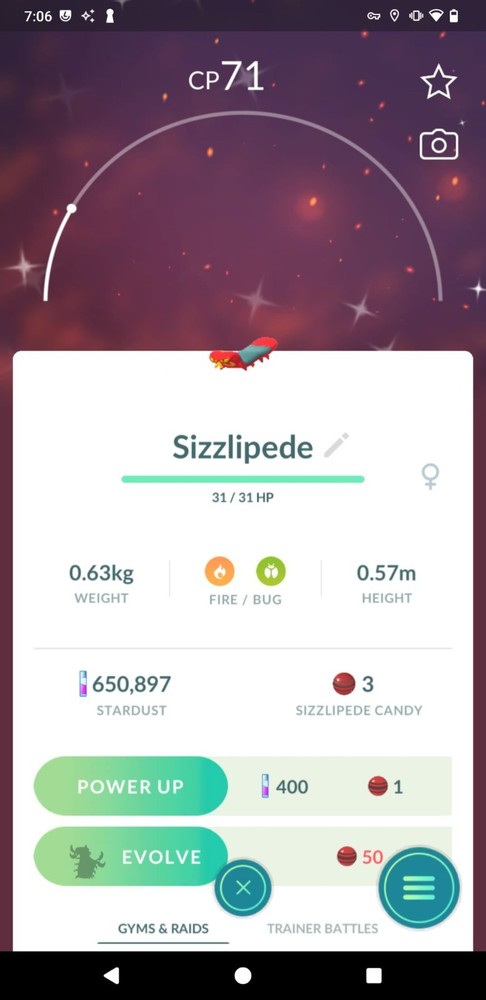 ✨Shiny Sizzlipede ✨ - P T C - 80kStardust - Description - Digital