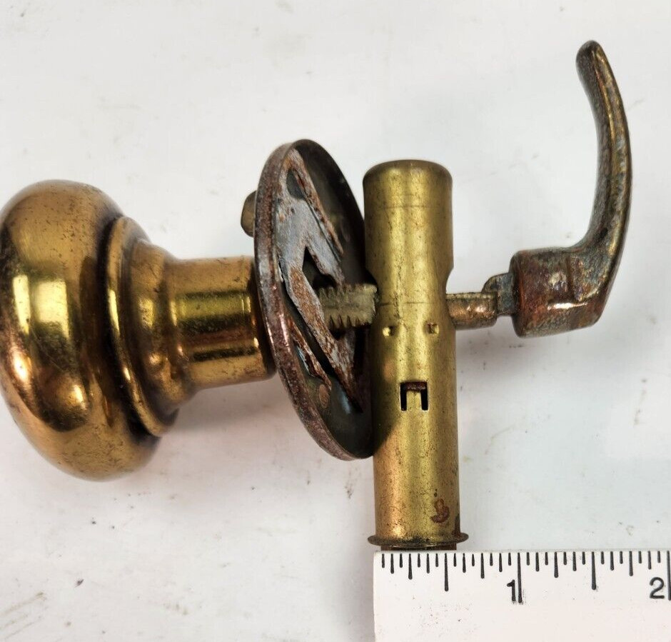 2 Antique Knobs Vintage Door Knobs Handles Spindle Old As Is Restoration Crafts