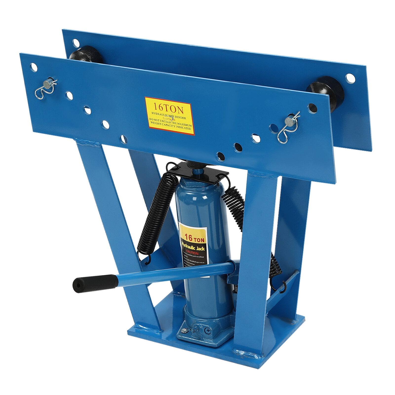 16 Ton Pipe Bender Manual Hydraulic Piping Bending Exhaust Tube Fabric w/8 Dies