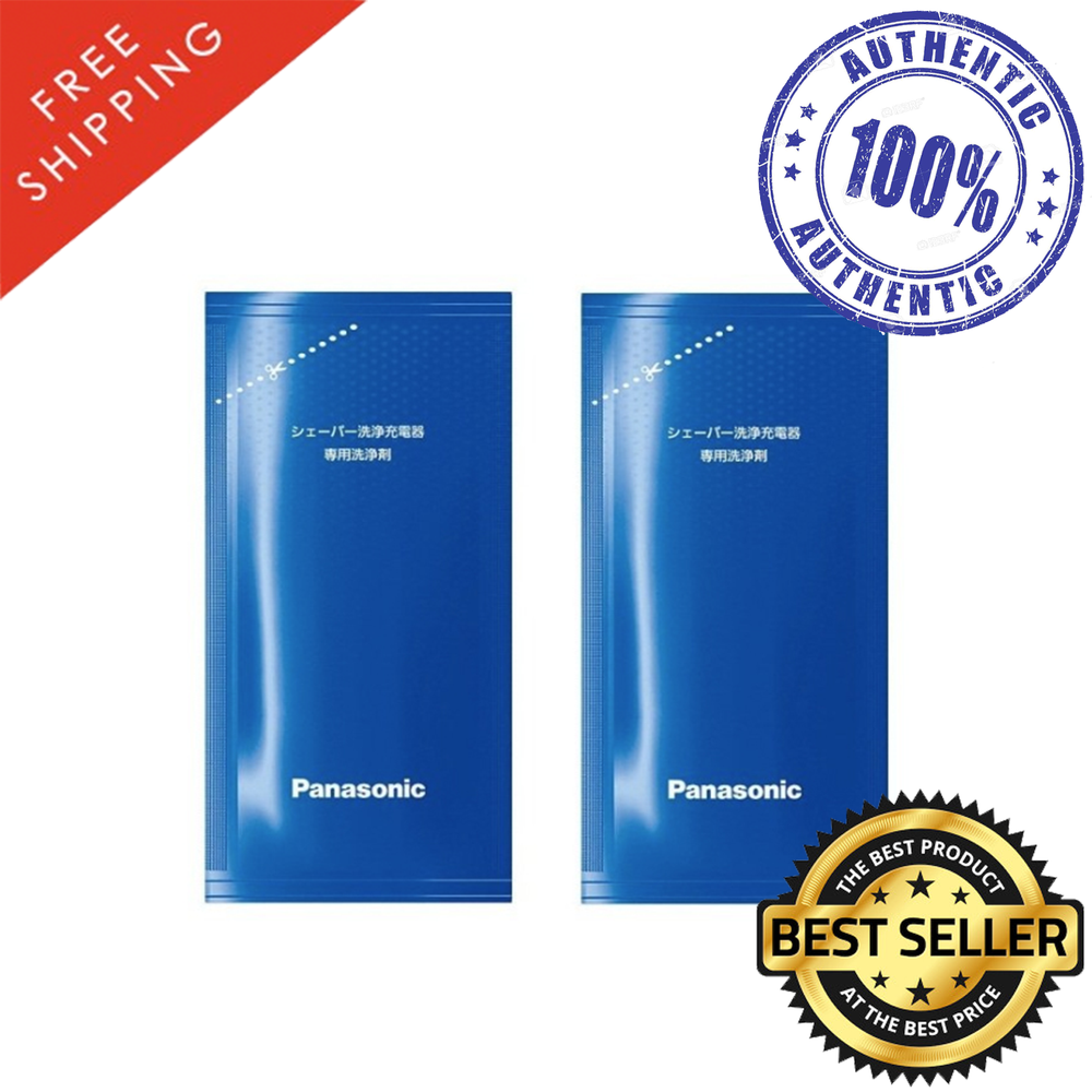 Panasonic Shaver Cleaning Solution Imported from Japan, New, Fast Ship (2 Pack)