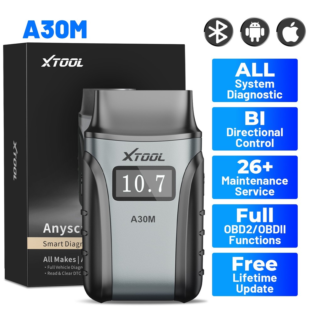 XTOOL A30M Bidirectional OBD2 Scanner Full System Diagnostic Tool Code Reader