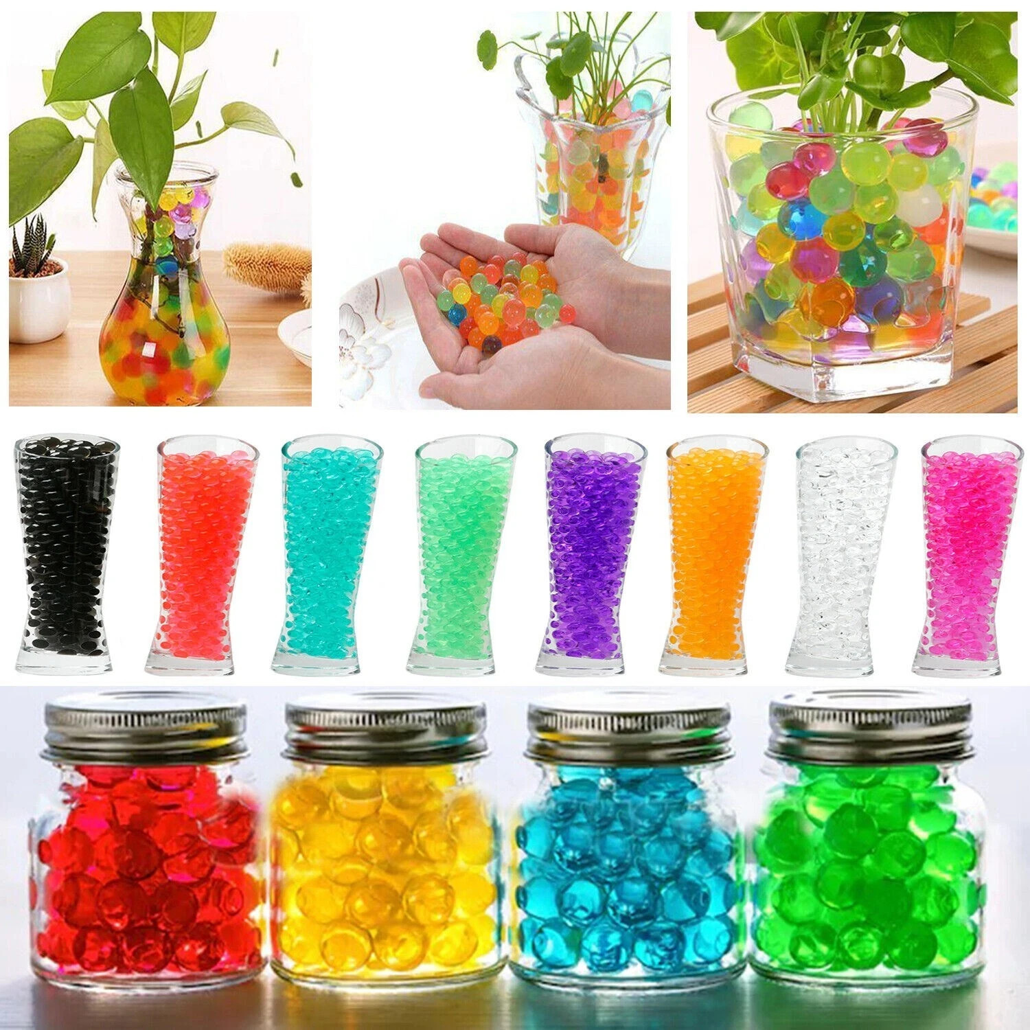 100K pcs Orbeez Waterball COLOUR SELECTION Gel Water Bead Vase Filler Soil