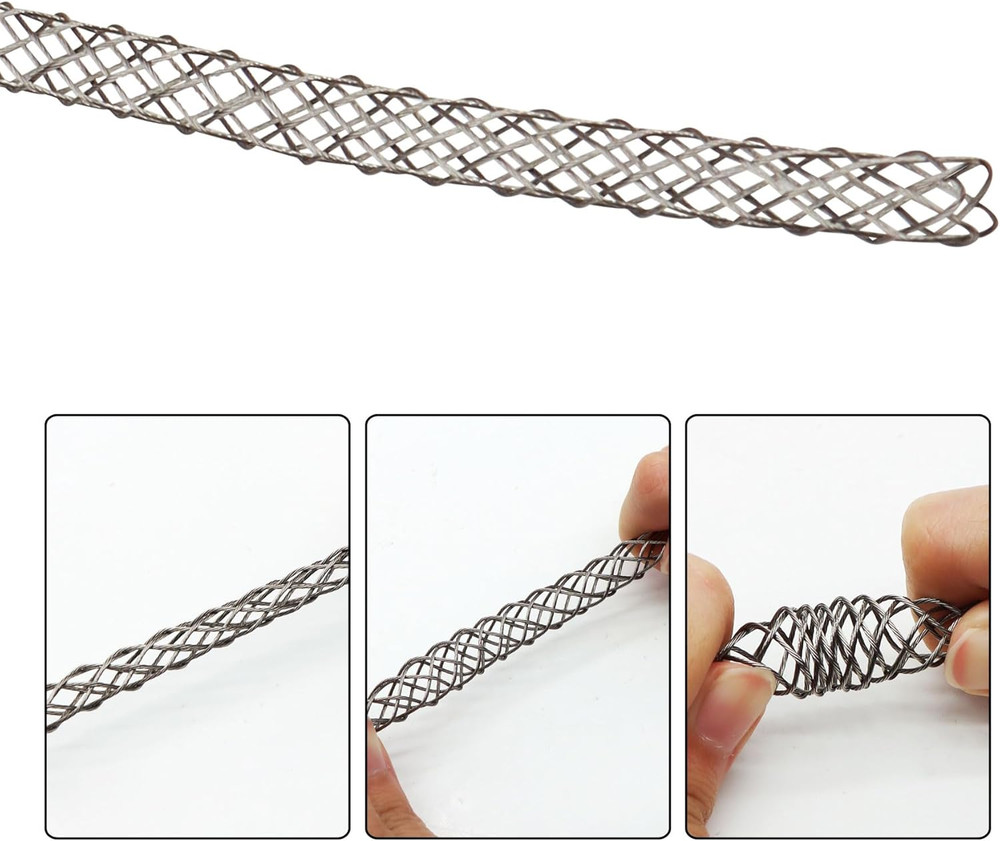 1 Pack Cable Pulling Grip, Electrical Wire Puller Socks, Stainless Steel Mesh Sl