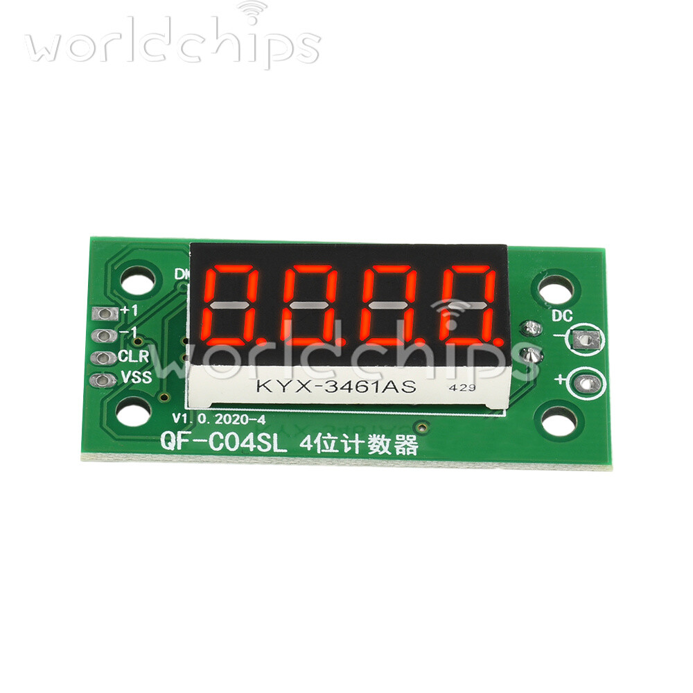 DC4-40V 0-9999 Electronic Digital Counter Module With Power Cut Memory Function