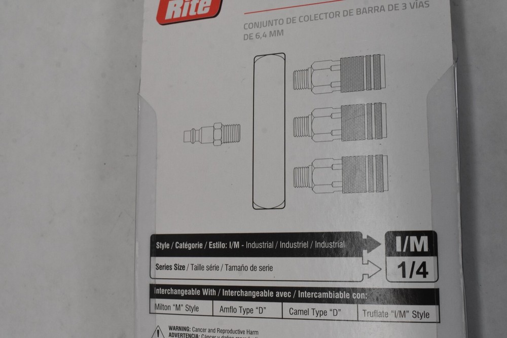 Grip Rite Red System 3/4" 3-Way Bar Manifold Assembly Fitting GR14SPLTDF