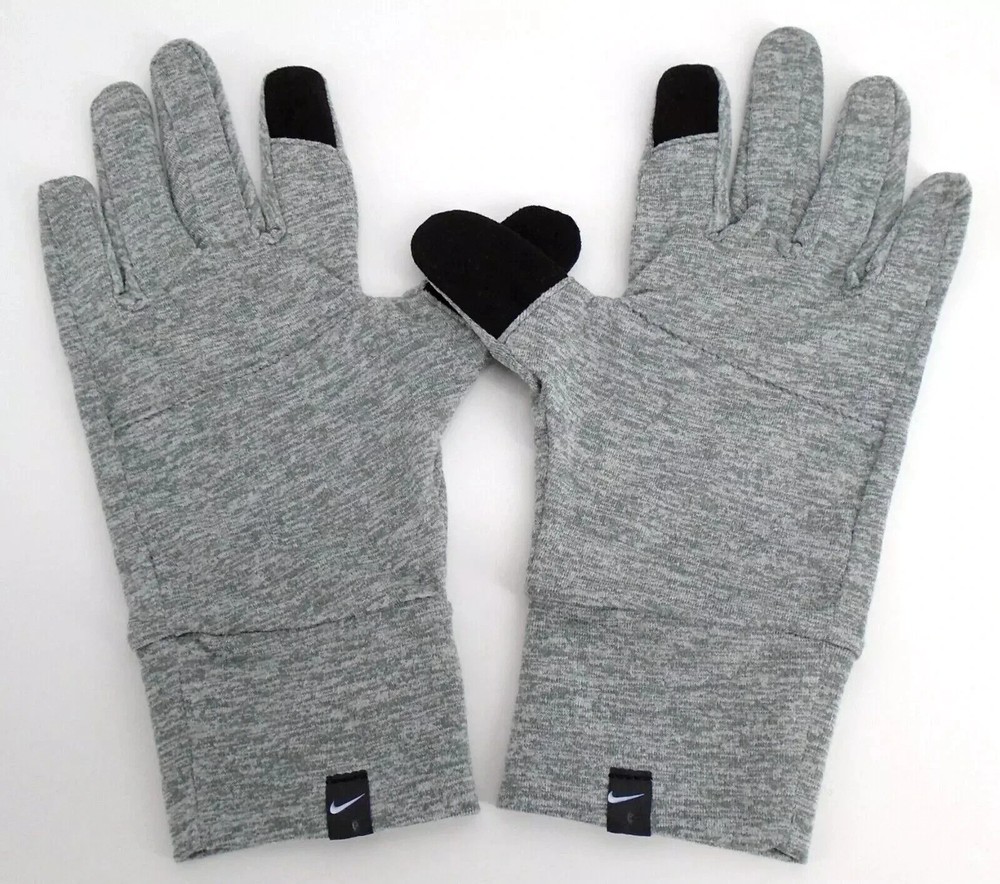Nike Accelerate Running Gloves Women's Medium Particle Grey/Silver