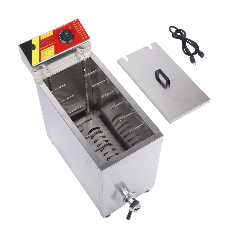 25LElectric Hot Dog Deep Fryer Cheese Corn Dog Machine Hot Dog Stick Fryer 3000W