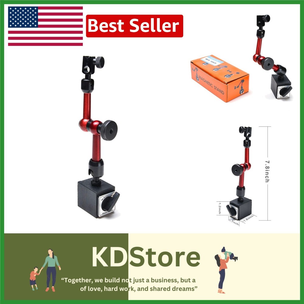 3-Joint Adjustable Magnetic Base for Dial Indicators - Precision Tool