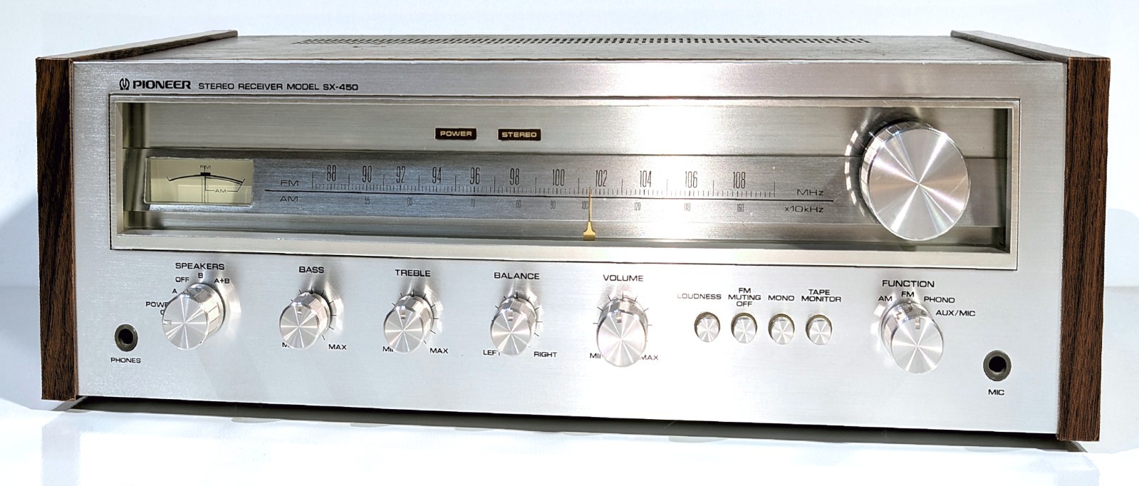 🔥【PRO SERVICED】Pioneer SX-450 30W Receiver~XSTR/CAP/P.SWITCH/LED MODS💥GUARANTY