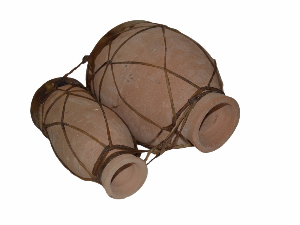 Moroccan Djembe Double Drum African Bongo Congo Artisan Handmade Clay Medium