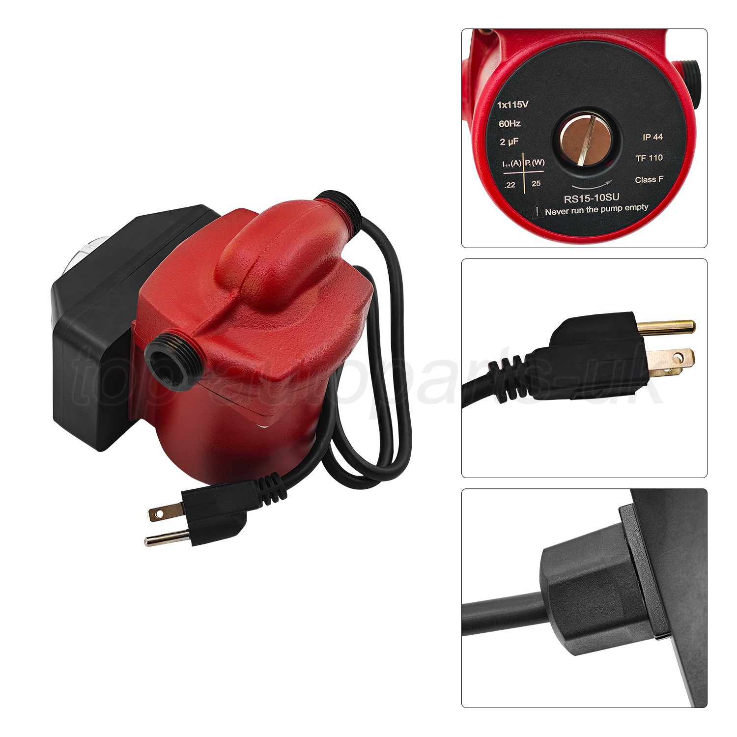 For Grundfos Hot Water Re-Circulating Pumps UP15-10SU7P TLC 595916 1/25 HP 115V