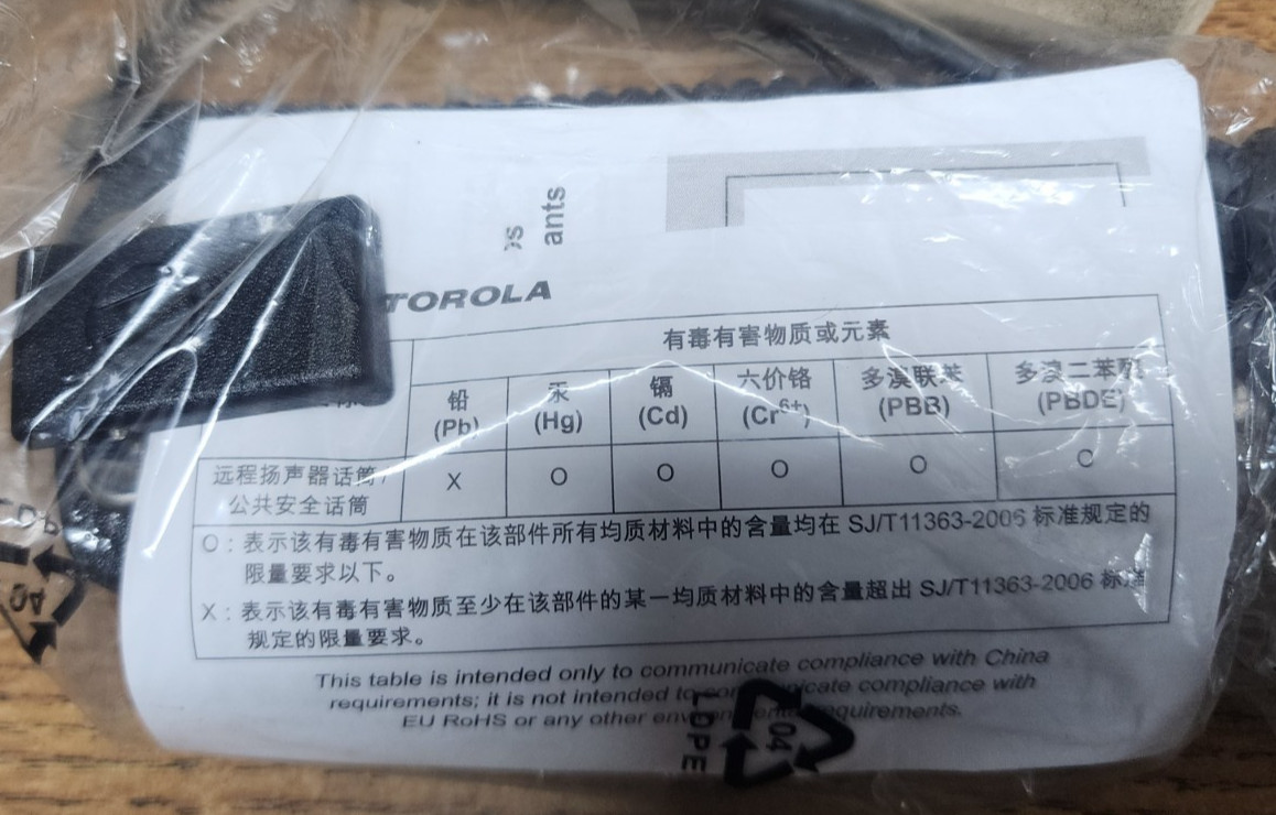 🤠 NEW MOTOROLA PMMN4013A REMOTE SPEAKER MICROPHONE 2 PIN