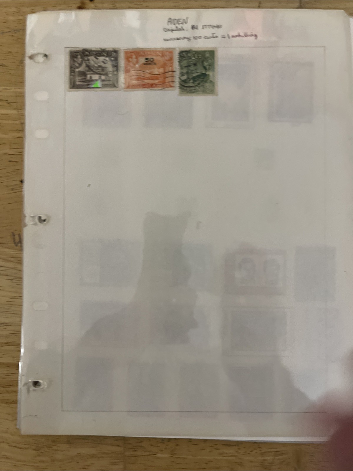 Lot of new and used stamps from all over the world. ON Paper.