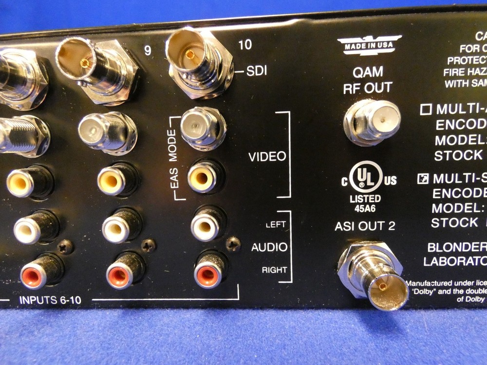 Blonder Tongue SD10E-QAM Multi-SD Encoder QAM (QAM Working)