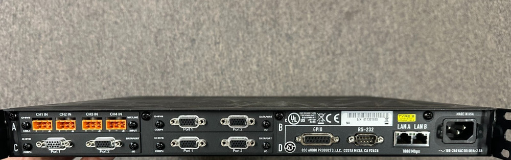 QSC VERSATILE I/O FRAME NETWORK INTERFACE Q-SYS (mci84)