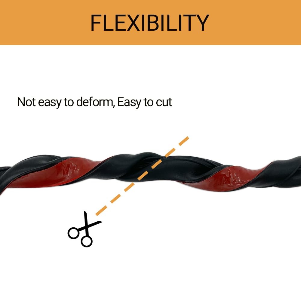 D Shape Rubber Weather Stripping, Self-Adhesive Seal Strip, Rubber Gasket for...