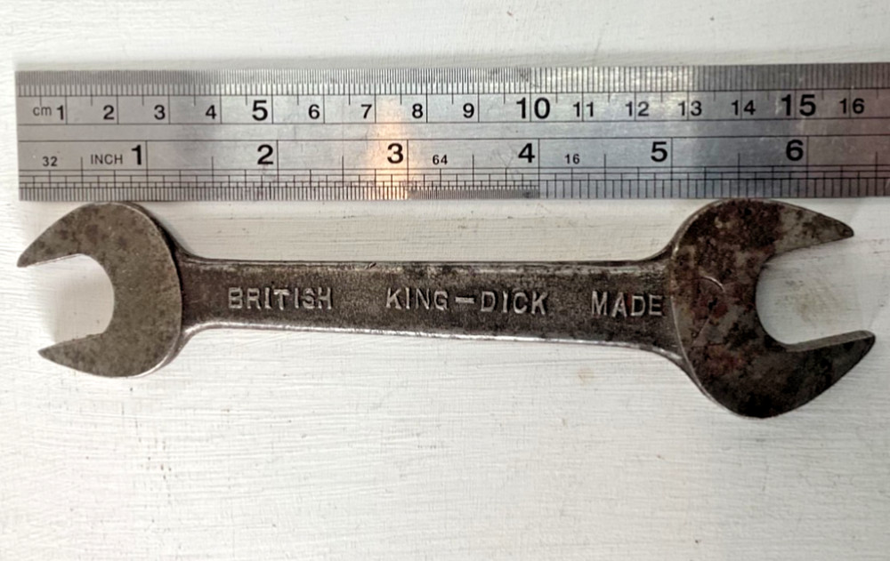 King Dick Double Open End Spanner 3/8w - 5/16w British Made ER