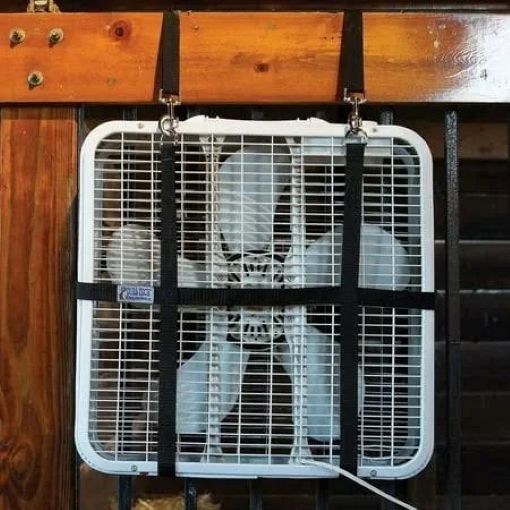 Box Fan Holder, Blue Nylon
