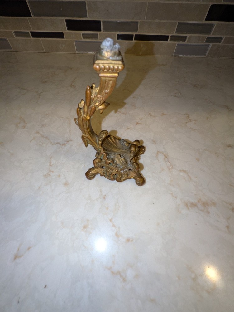 Vintage Bronze Leaf Figurine (5.25")