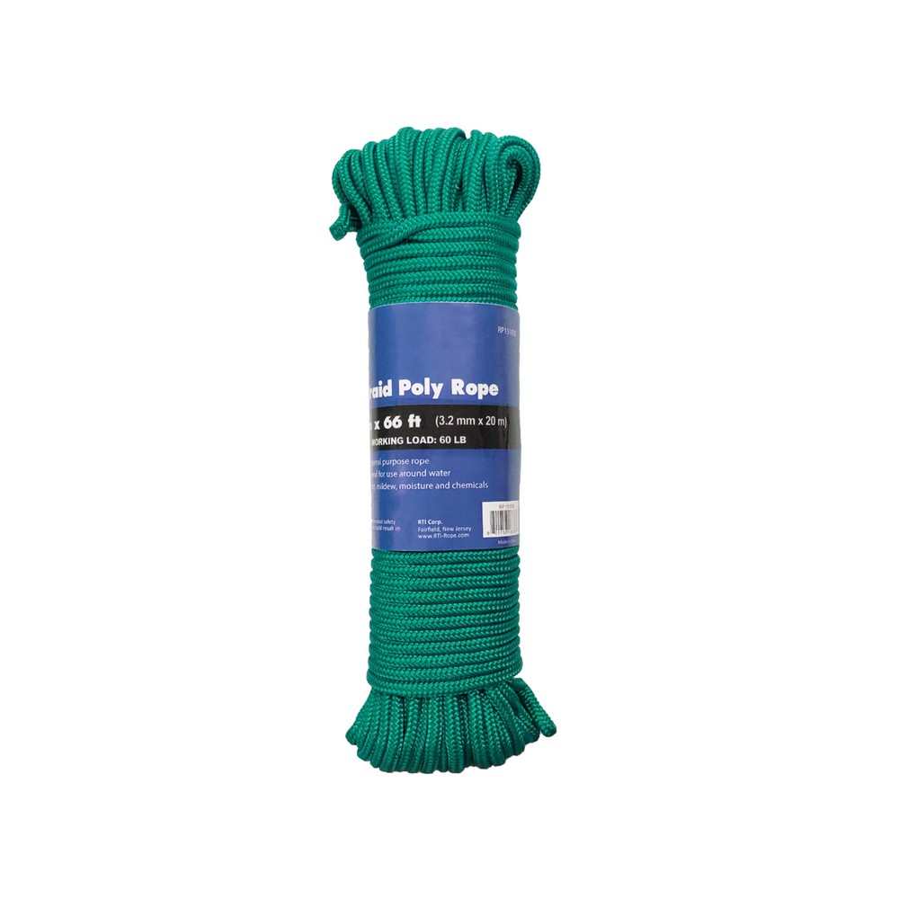 Corda 1/8 in. x 66 ft Diamond Braid Poly Rope (2-Pack)