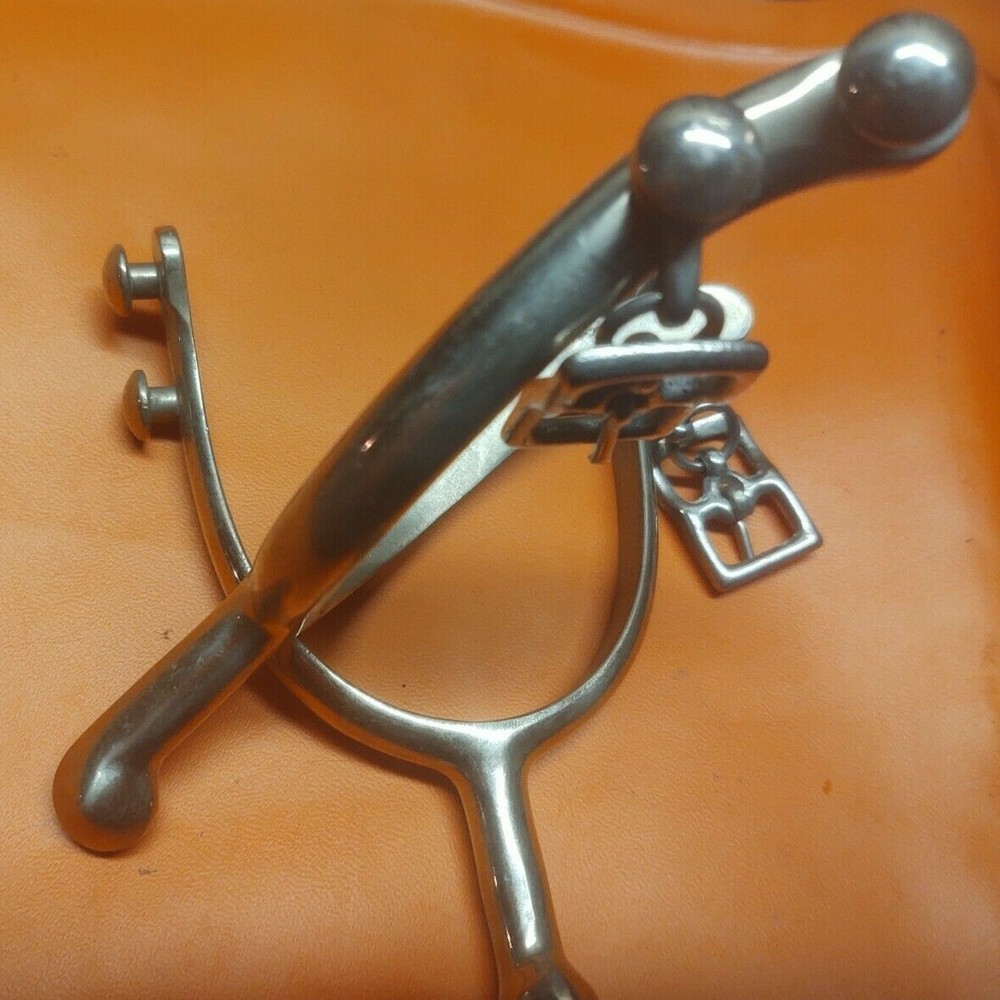 Rare Model 1914 experimental Double Button Cavalry Spurs,August Buermann,Unissue