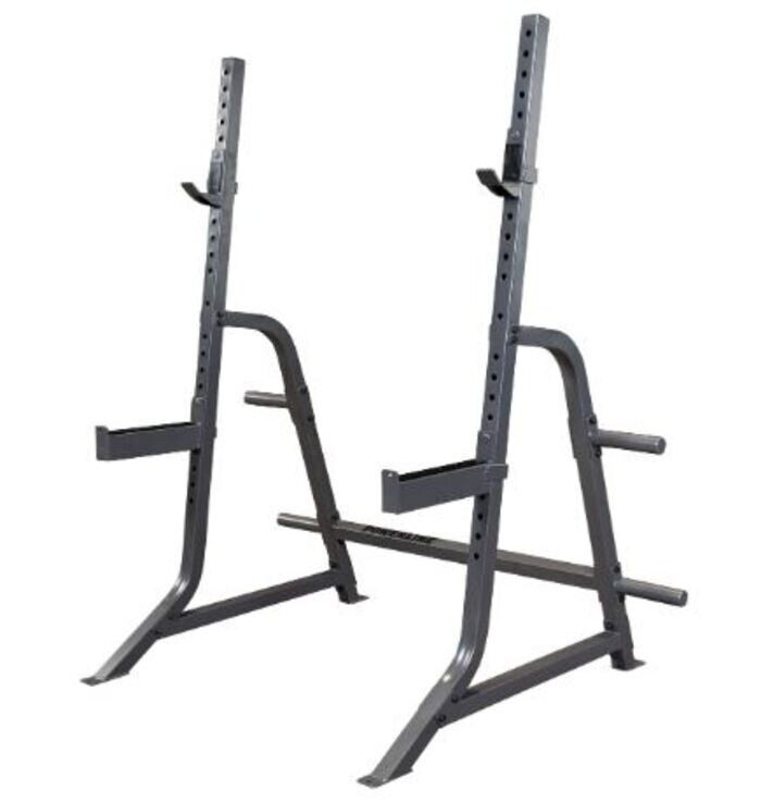 Body-Solid Powerline Adjustable Multi-Function Barbell Rack, 600 LB Capacity