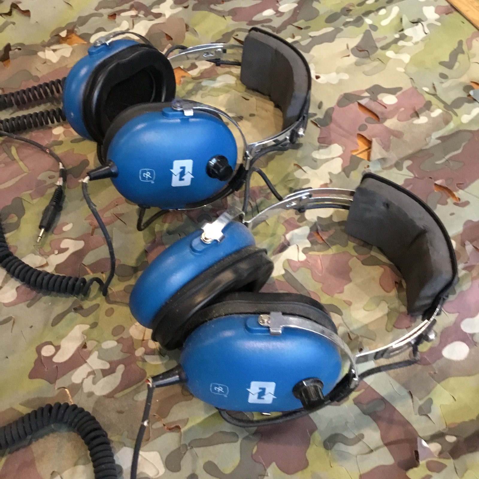 Racing Radios Diversified Electronics Model 9950 Headset LOT OF 2