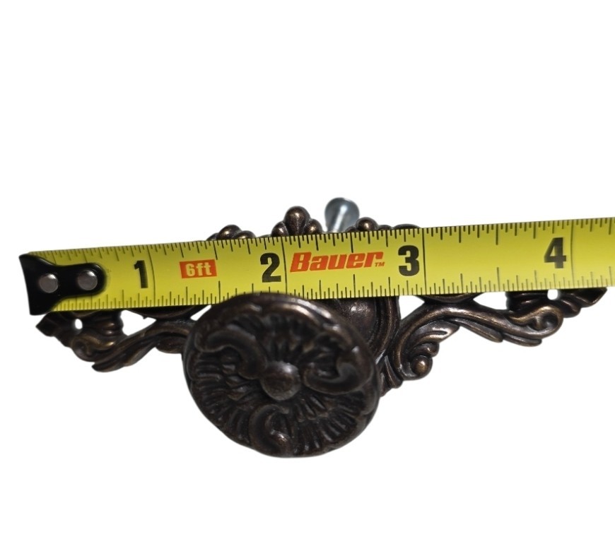 Bronze color Drawer Pulls Backplates Knobs & Keyhole Escutcheon Set