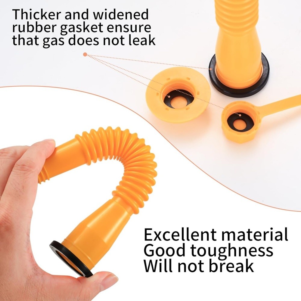 Gas Can Spout Nozzle Vent Kit Replacement for Plastic Gas Cans Old Style Caps