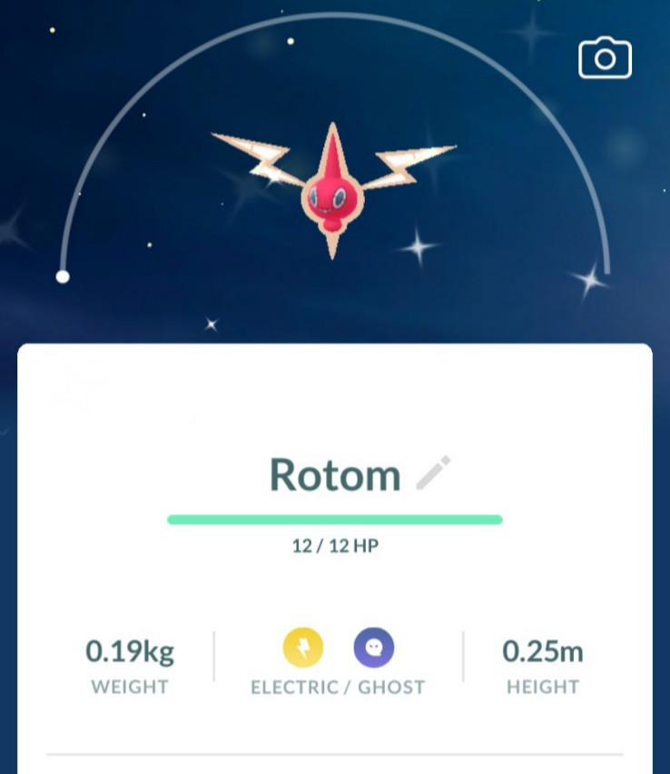 Pokémon Shiny Rotom  MlNl PTCs  GO Read Description