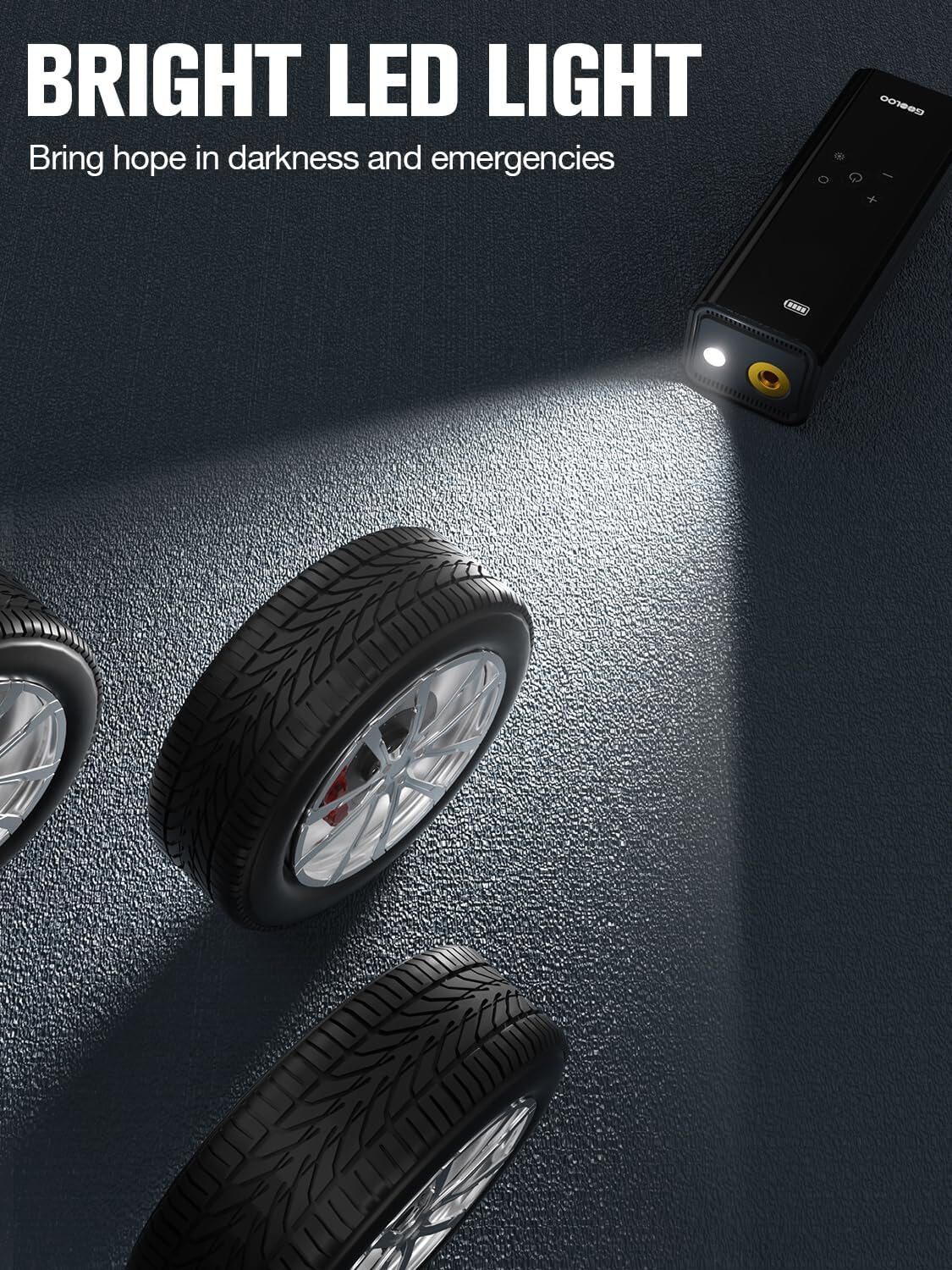 GOOLOO GT150 Portable Electric, Air Pump Compressor Digital Tire Inflator 150PSI