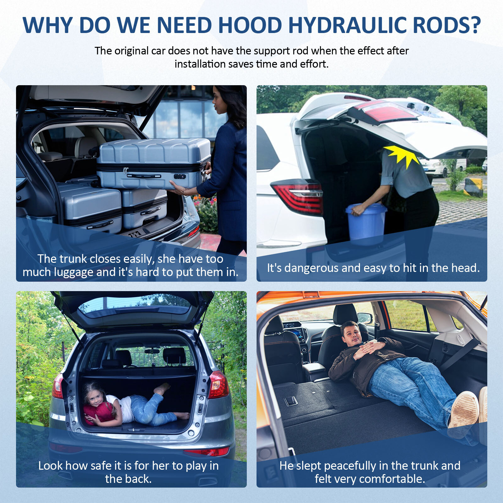 For 2008-2018 Dodge Challenger 2 Pcs Trunk Gas Spring Lift Support Struts Shocks