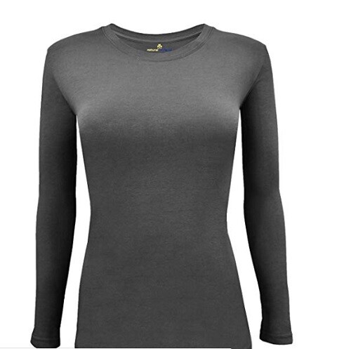 Natural Uniforms Women's Long Sleeve Under-scrub Stretch T-Shirt Scrub Top
